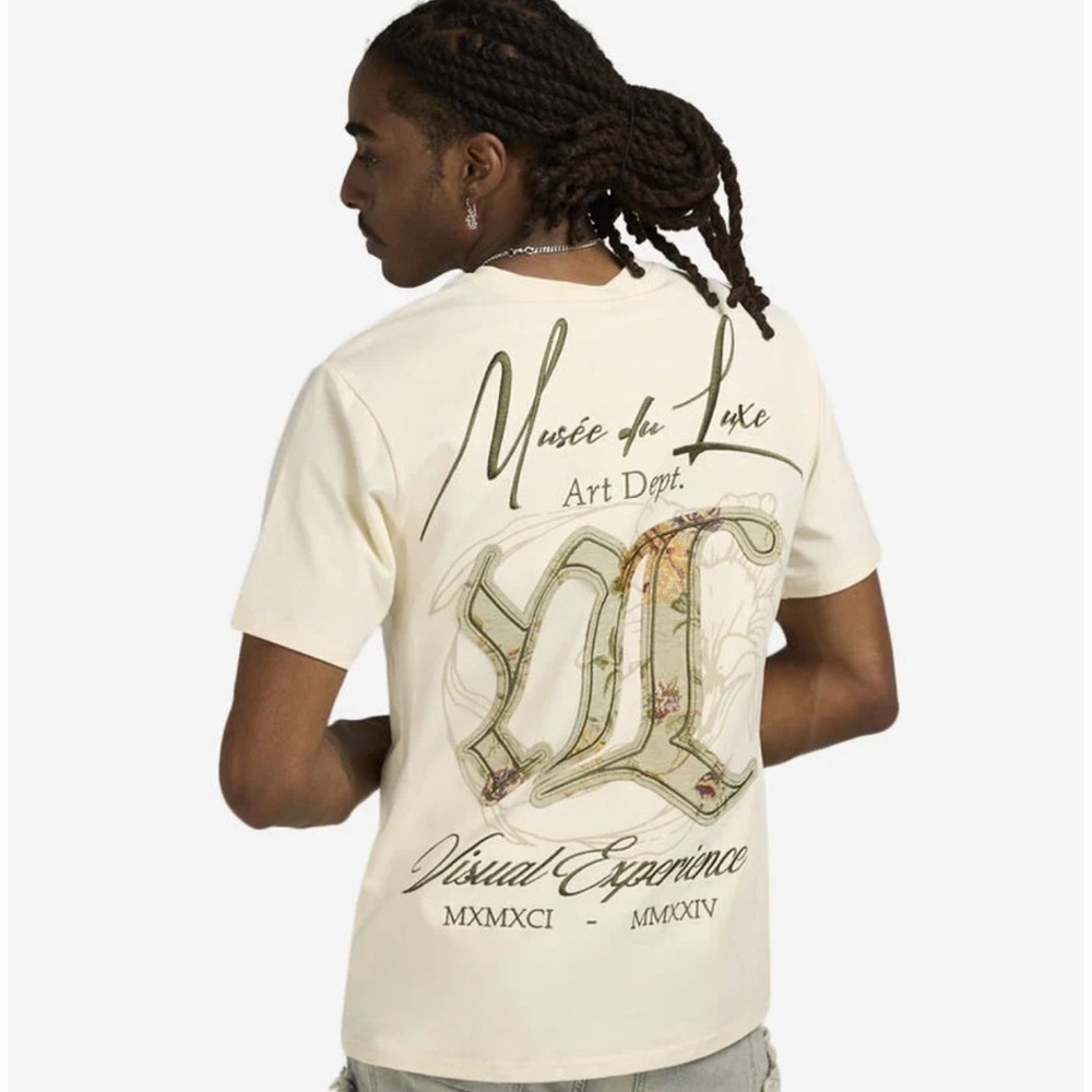 Smoke Rise Musée du Luxe Art Dept Graphic Tee Cream Streetwear Shirt